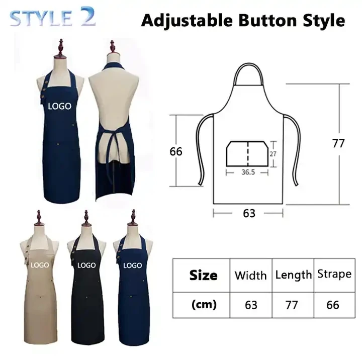 Wholesale Cheap Custom Full Length Bib Kitchen Chef Canvas Apron Custom ...