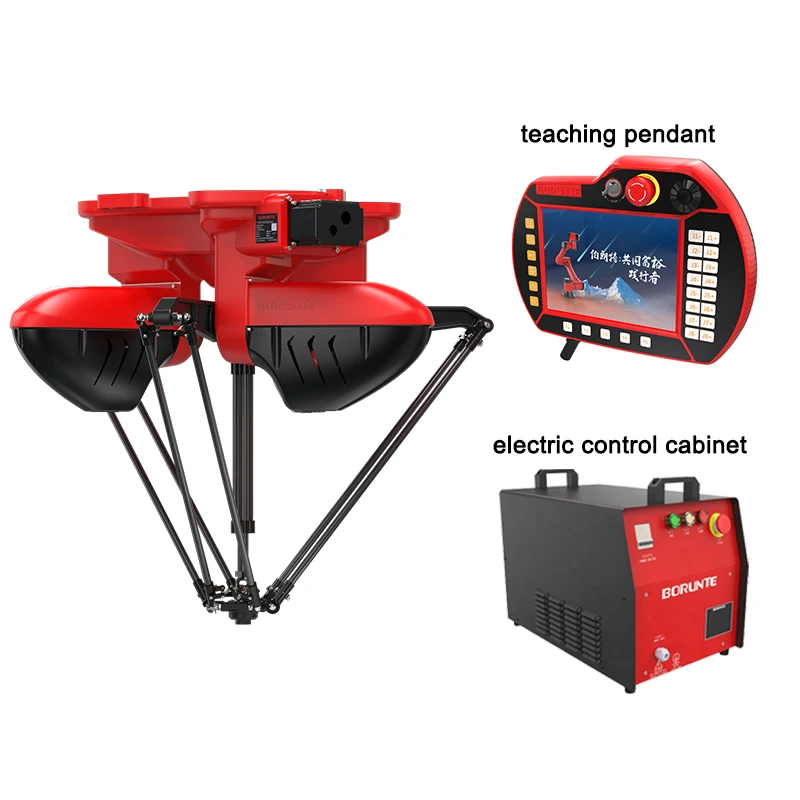 BORUNTE 4 Axis Robot 3kg Payload Delta Robot  with Visual System for  Packing and Sorting Product