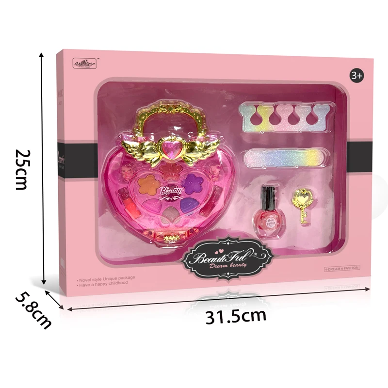 Kouyikou Girls Nail Salon Toys Nail Polish Girl Makeup Toys Kit Beauty