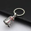 Silver gray szj big red keychain