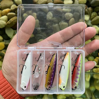 CHEERY Direct Sales Stainless Steel Floating Pencil Lure 66mm 55g Japanese Style Micro Artificial Hard Bait Topwater Zigzag Dog – Popper – view 3