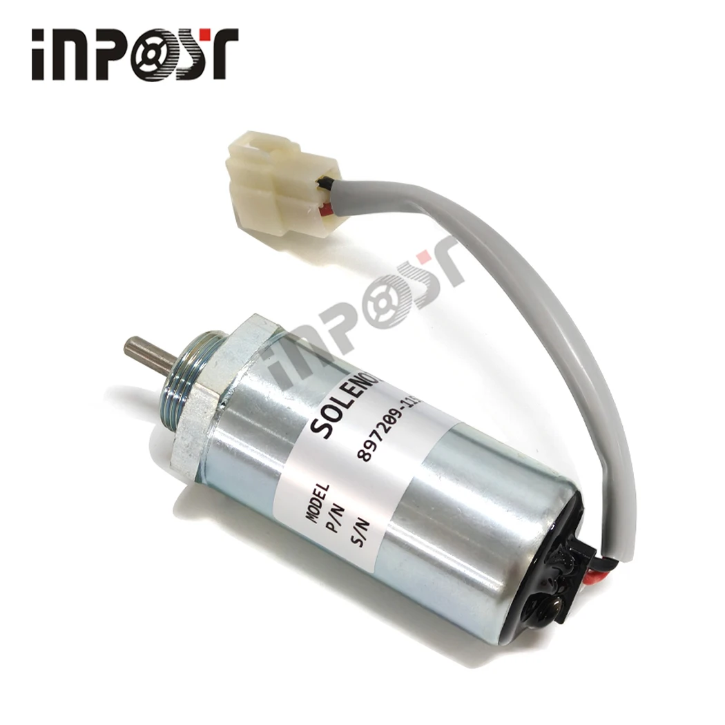 24V New Fuel Shut Off Stop Solenoid 897209-1152 for Hitachi MV2-40