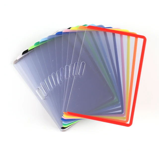 Fashion Thin Clerk Card Holder for Business Collectible Card Sleeves  Waterproof ID Card Protection Cover