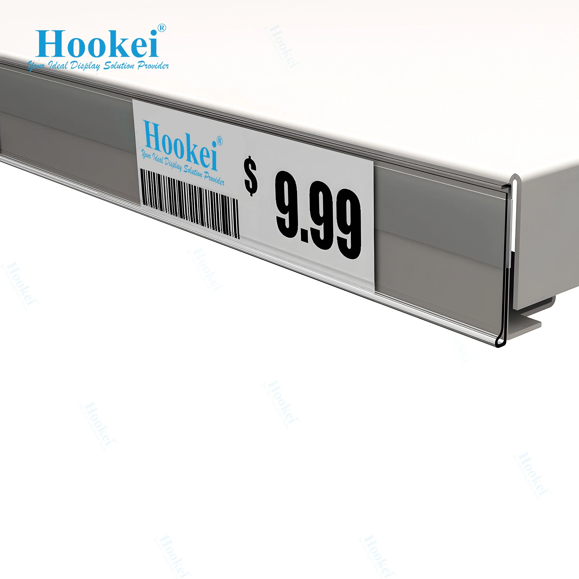 Custom Pvc Colorful Data Strip Label Holder Shelf Price Strip for Gondola