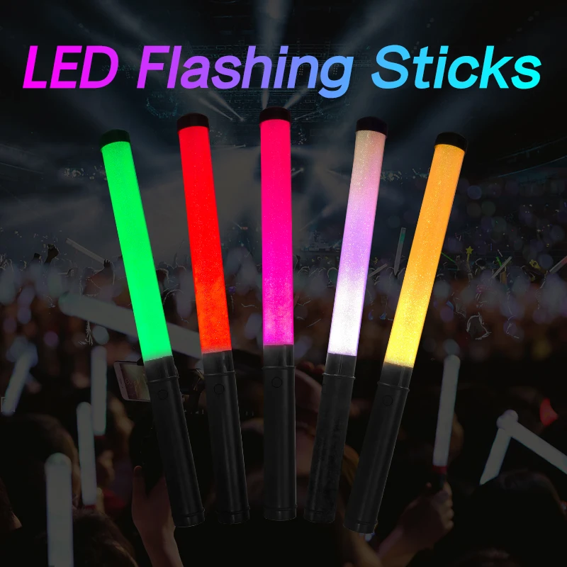 High Quality Cheap Price Custom Logo Remote Controlled LED Light Stick Glow Lightstick for Party