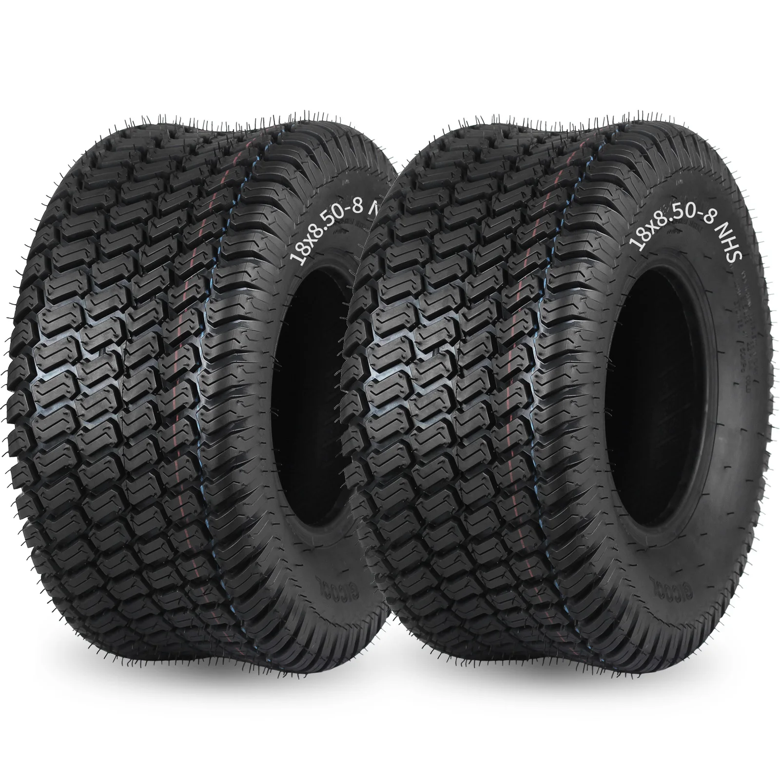 18 x 8.50-8 Turf-S Pattern Lawn Mower Tubeless Tire, 18x8.5-8 for Tractor Riding Lawnmowers