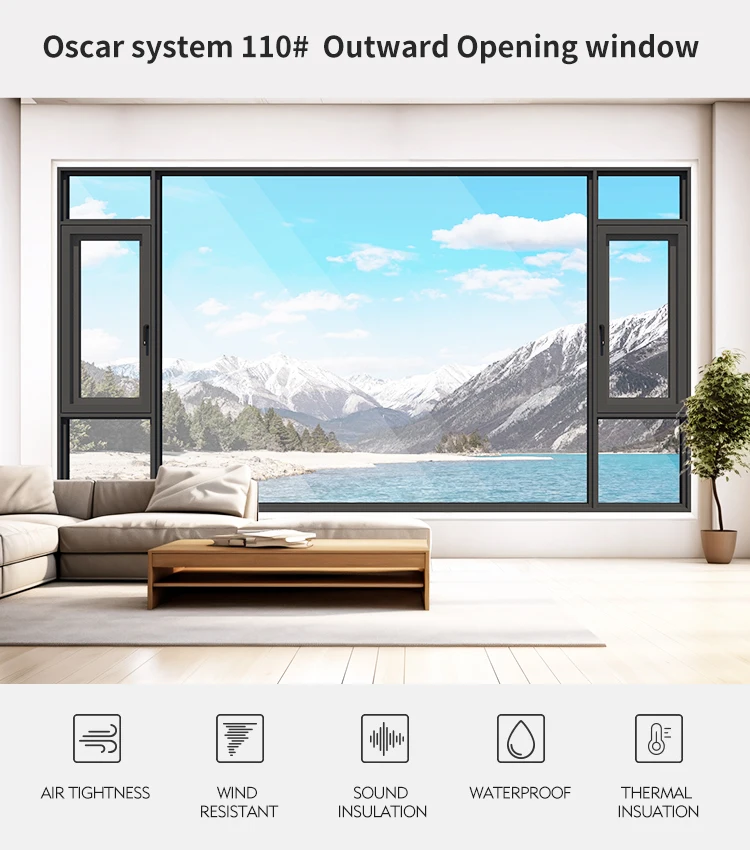 High cost performance Aluminium casement windows