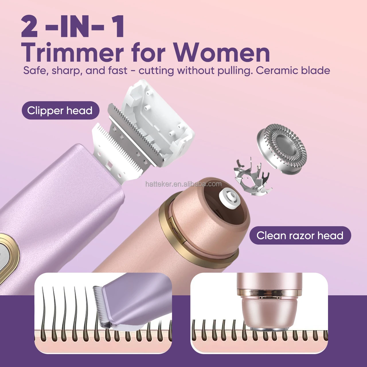 Mini So Lady Razor Portable Mini Lady Electric Razor 2 in 1 Lip Bikini Legs Underarm ...