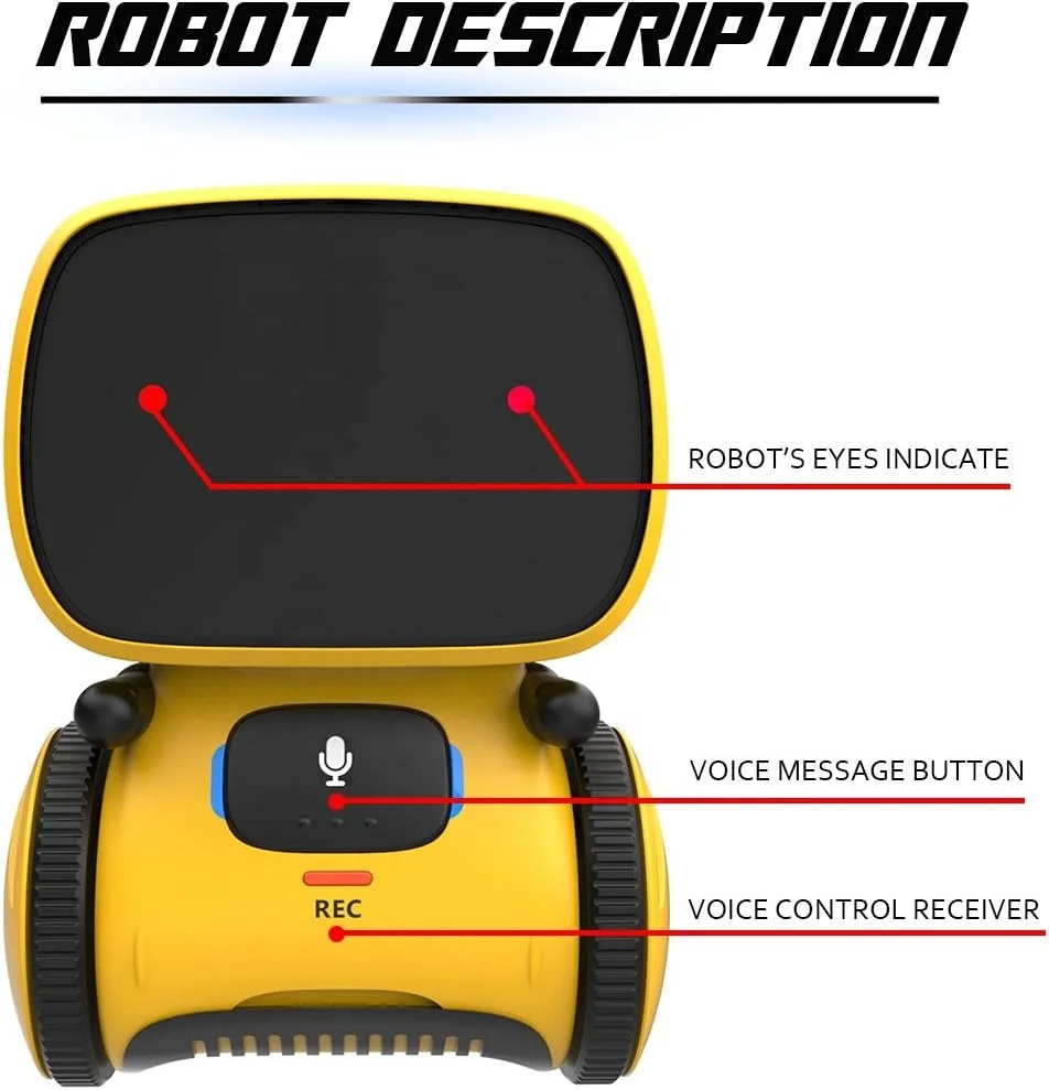 RC Robot Toys Smart Talking Intelligent STEM Robots Touch and Voice Control Remote Control Robot Toys