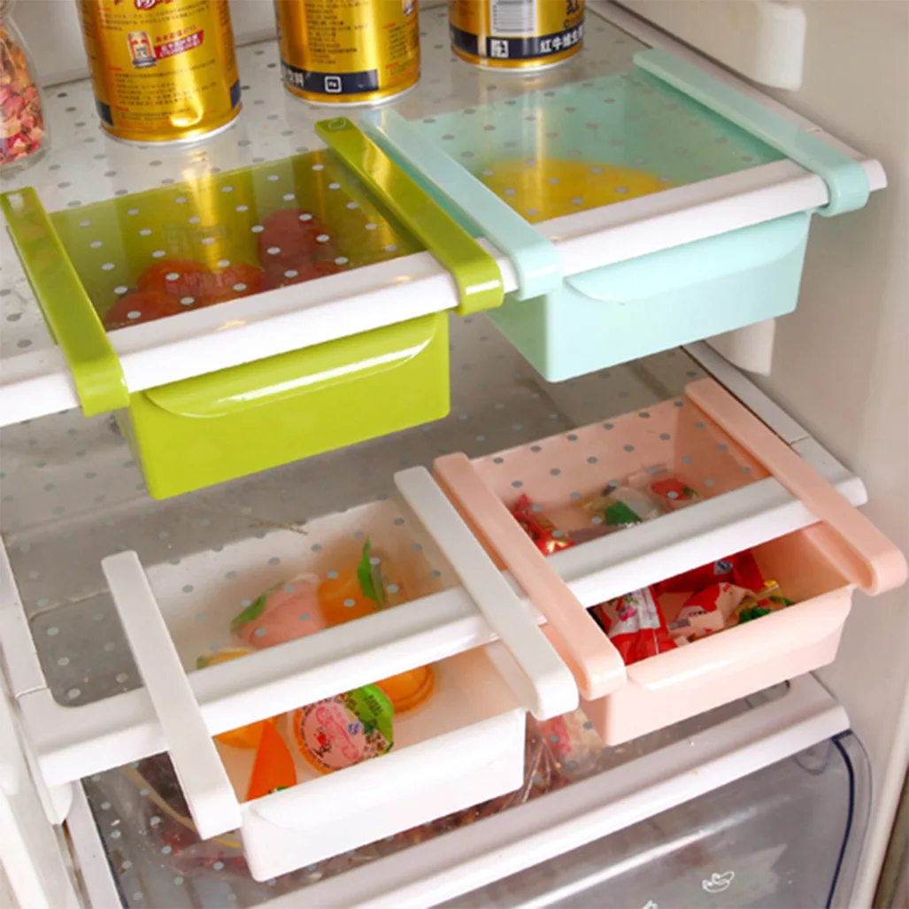 Wholesale Rectangle PP Plastic Eco-Friendly Food Container Refrigerator Pull-Out Drawer Storage Box Freshness Preservation