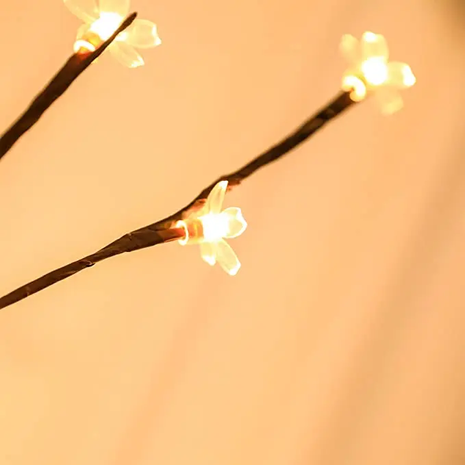 Amazon 6.5ft, теплое белое освещение, украшение вишневого дерева Lightshare, светодиодная Цветущая Рождественская елка, оптовая продажа