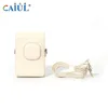 Mini liplay leather retro camcorilla bag white