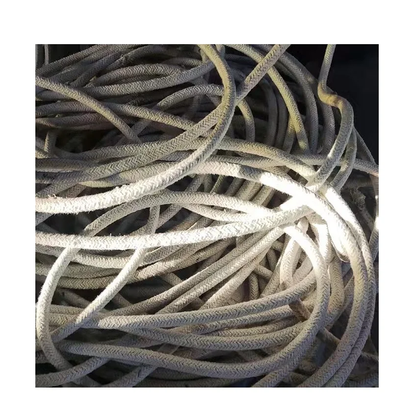 Heat insulation stove glass sealing ceramic fiber square braided rope 15mm