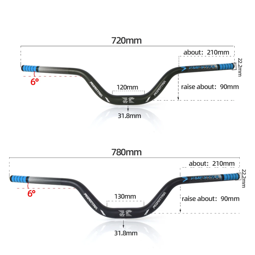 CONTROLTECH VENOM 750mm φ31.8 MTBハンドルバー FMFXTRA 31.8mm * 720/780mmサイクリングハンドルバーマウンテンバイク