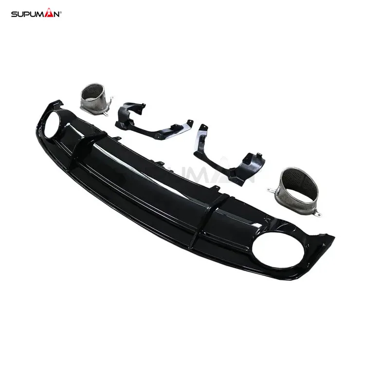 Rear Bumper Diffuser for Audi A7 Rear Diffuser Body Kit Accessories Rs7 Style ABS Material Bubble Origin Gua 2016 2017 2018 3kg