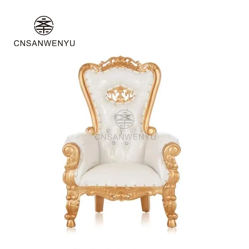 Wholesale Cheap High Back Kid King Throne Chair For Sale Royal Pink