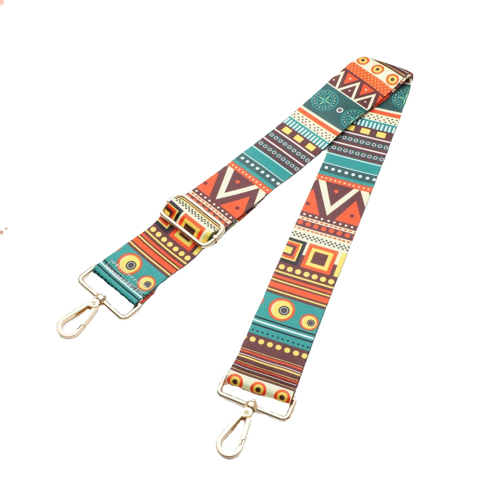 women colorful fabric shoulder strap lady