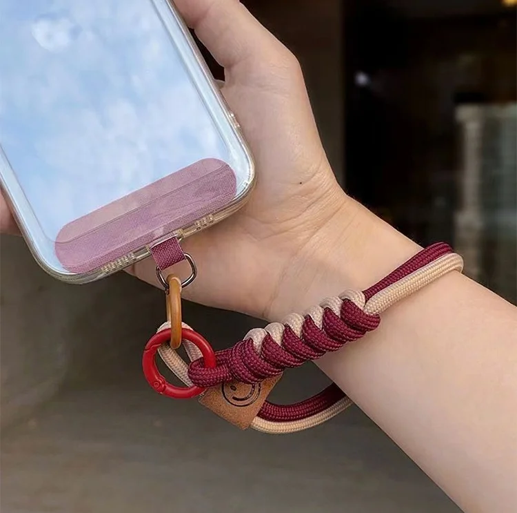 product laudtec universal nylon phone strap smile face design compatible with all mobile phones-8