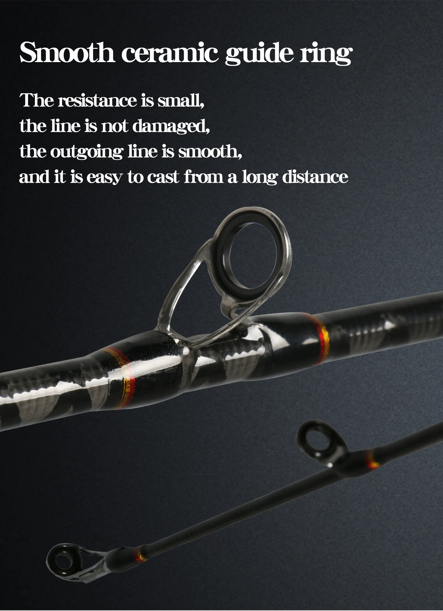 New Arrival 1.83m/1.95m High Carbon Fiber Sea Fishing Bass Bait Casting