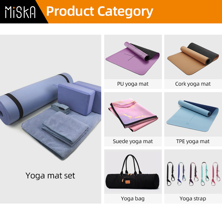 Miska Wholesale Pu Yoga Mats Custom Logo Eco Friendly Non Slip High