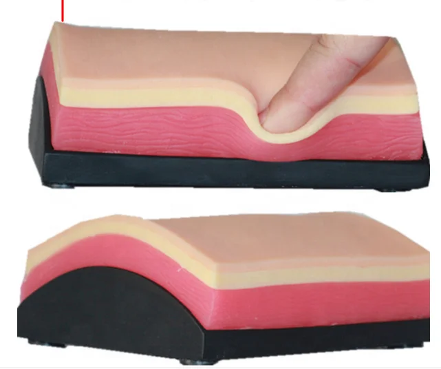 Усовершенствованный модуль для практики анатомического шва для кожи и мышц из ПВХ, медицинская модель для обучения медсестер с накладкой для шва