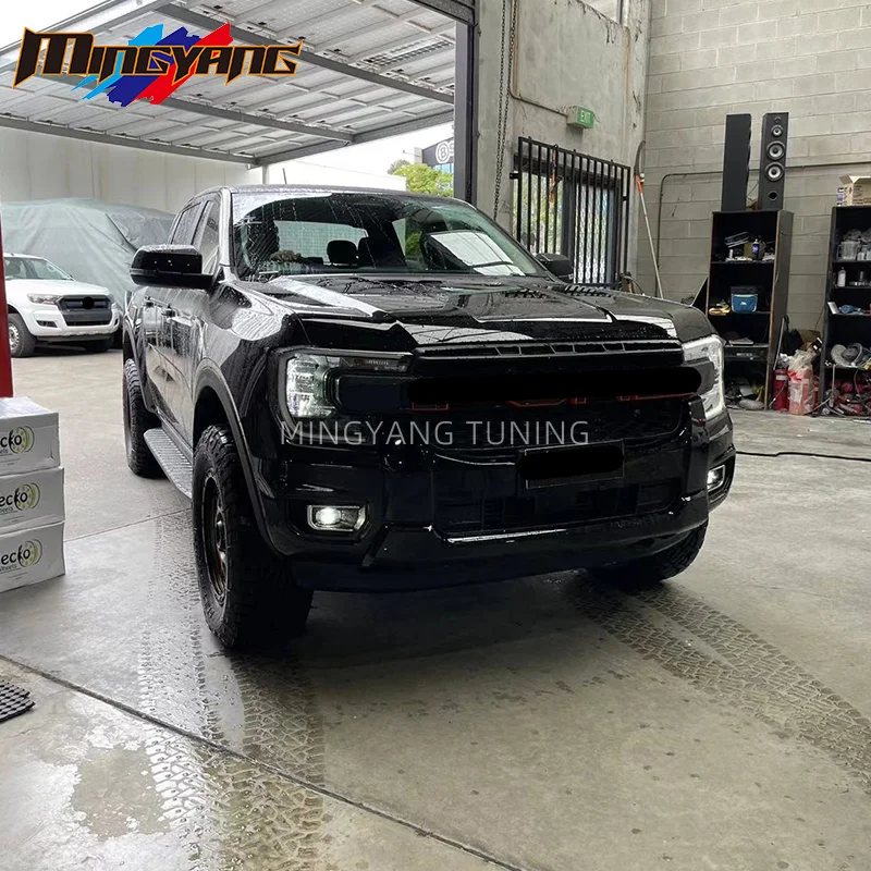 High Quality Raptors Design Led Light Car Front Grill for Ford Ranger Wildtrak Xlt Xls XL T9 2022 Grille