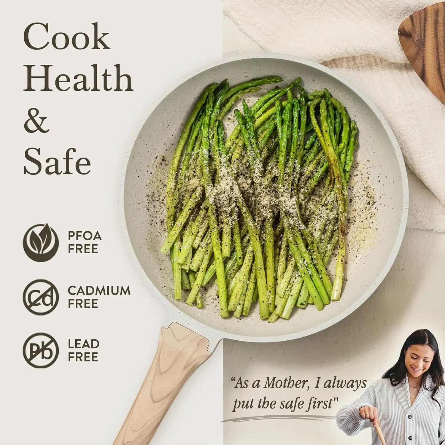Hot Selling  Write Granite  Cookware Set Induction Bottom Pans Pots Nonstick Coating for Home Cooking
