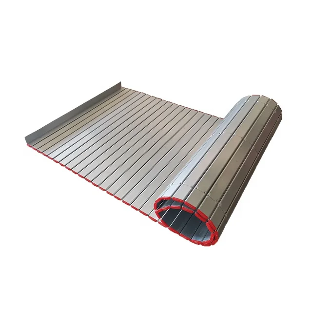 Aluminium Roller Shutter Cover for CNC Lathe Machines Rolling Curtain Machine Retractable Guard Shield Mixed Direction Installed