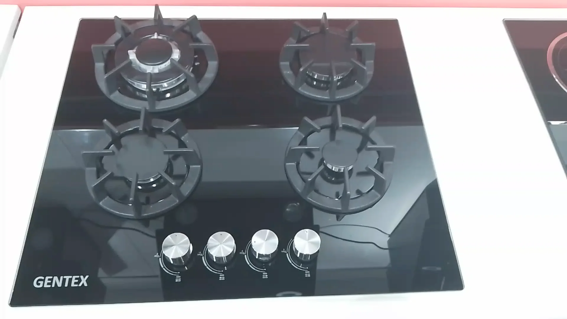 Factory Direct Sale Gas Stove Low Price Tempered Glass Panel Builtin