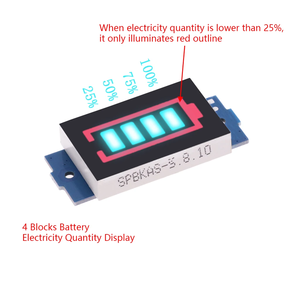 3,7V Lithium-Akku-Ladezustandsanzeige – LED-Batte Produktbild-Vorschau 6
