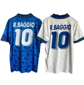 Retro 1994 Italy Football Shirt With/without Baggio 10 Named