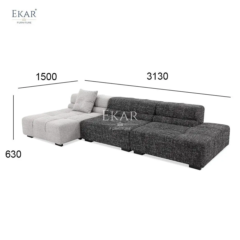 product new design modular sofa metal clasp modular sofa with versatile bottom connectors leather sectional-70