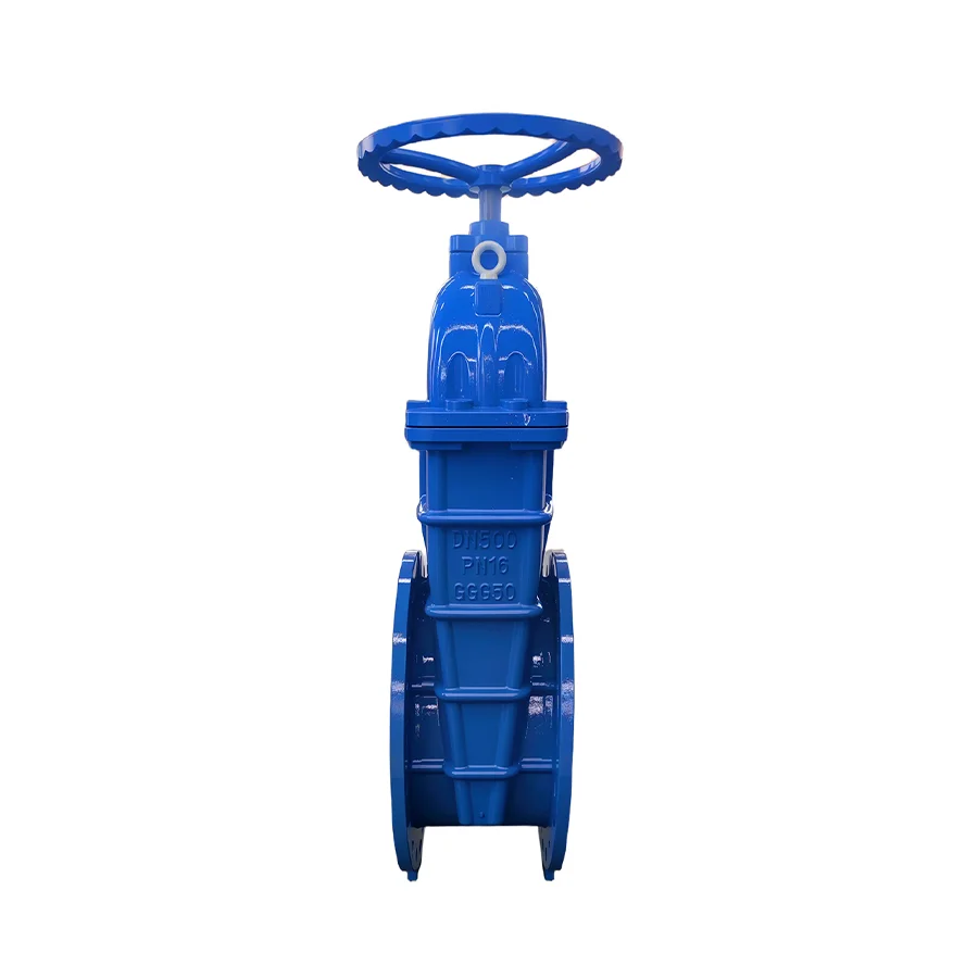 German Standard F4 Ductile Iron Gate Valve Manual Water Valve with PN10/PN16 Pressure Non-Rising Stem & Resilient Seated Design