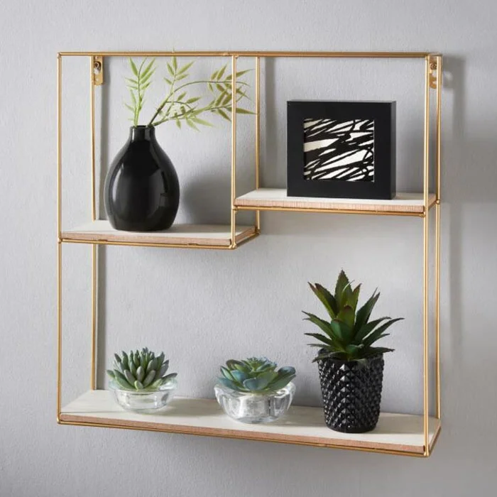 Деревянный декоративный настенный стеллаж из МДФ, навесной металлический стеллаж для хранения картин