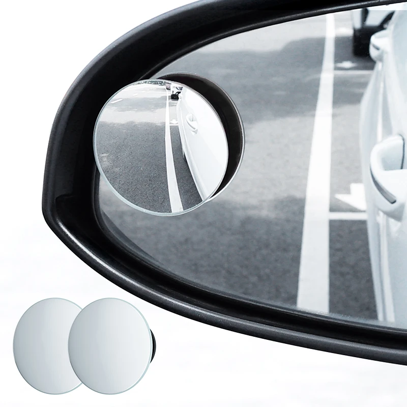 Baseus 2 piezas coche 360 grados HD punto ciego convexo espejo Auto  retrovisor gran angular vehículo