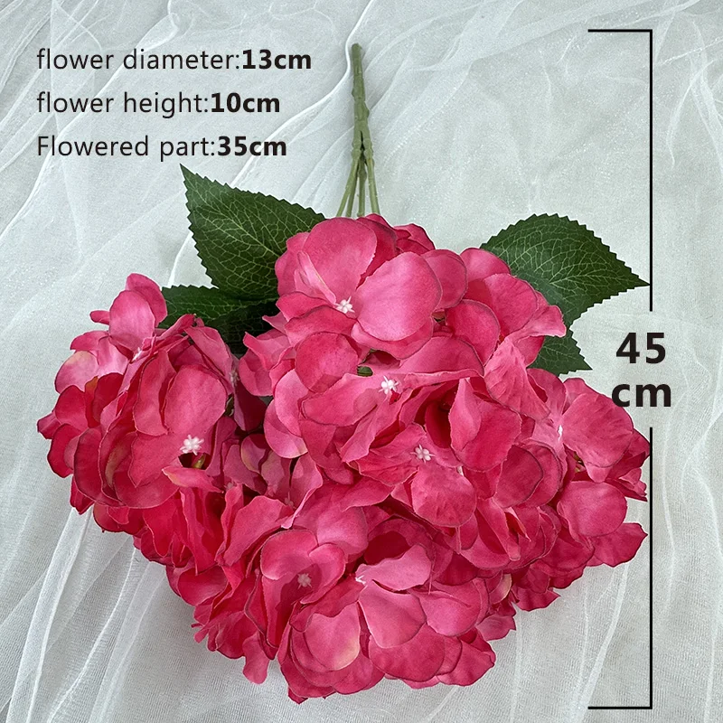 product meiyang 150 petals 5 forks hydrangea hot sale  artificial hydrangea flowers  excellent home decor and oem product-51