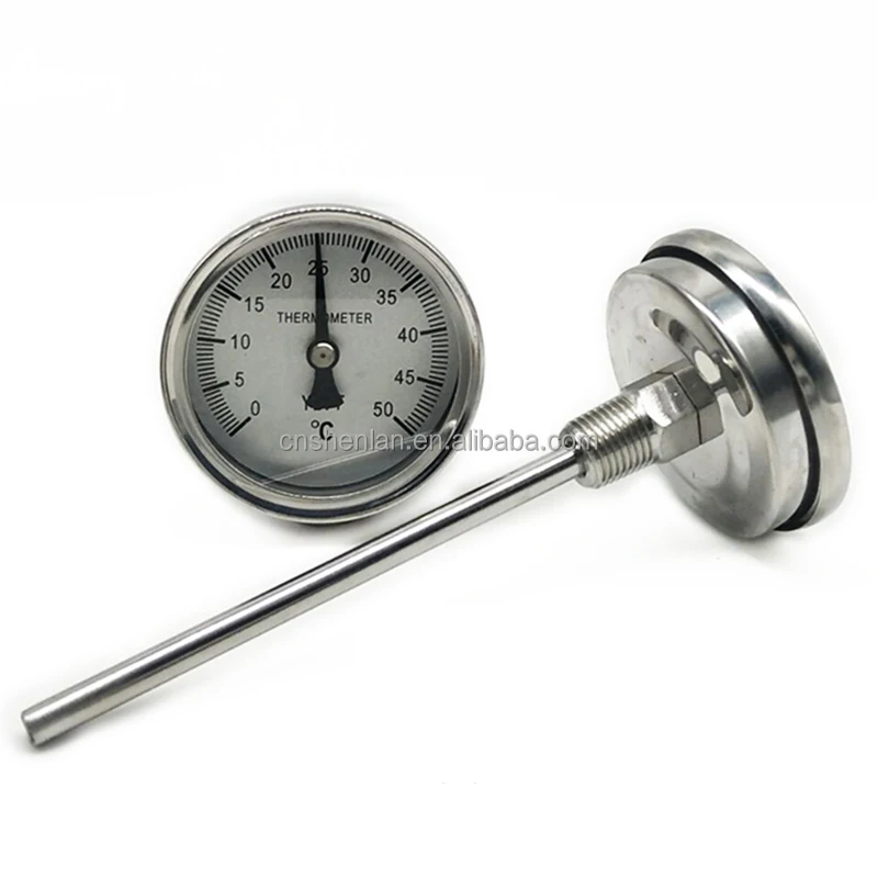 Termometro Analogico Bimetallico In Acciaio Inox Per Barbecue | Fino A 300&deg;C