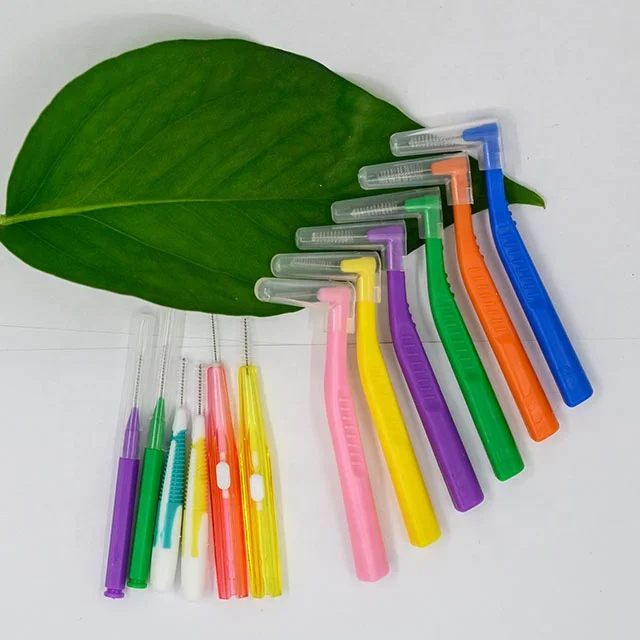 Хит продаж, экологически чистая зубная нить, одноразовая зубная щетка, Ортодонтическая межзубная щетка