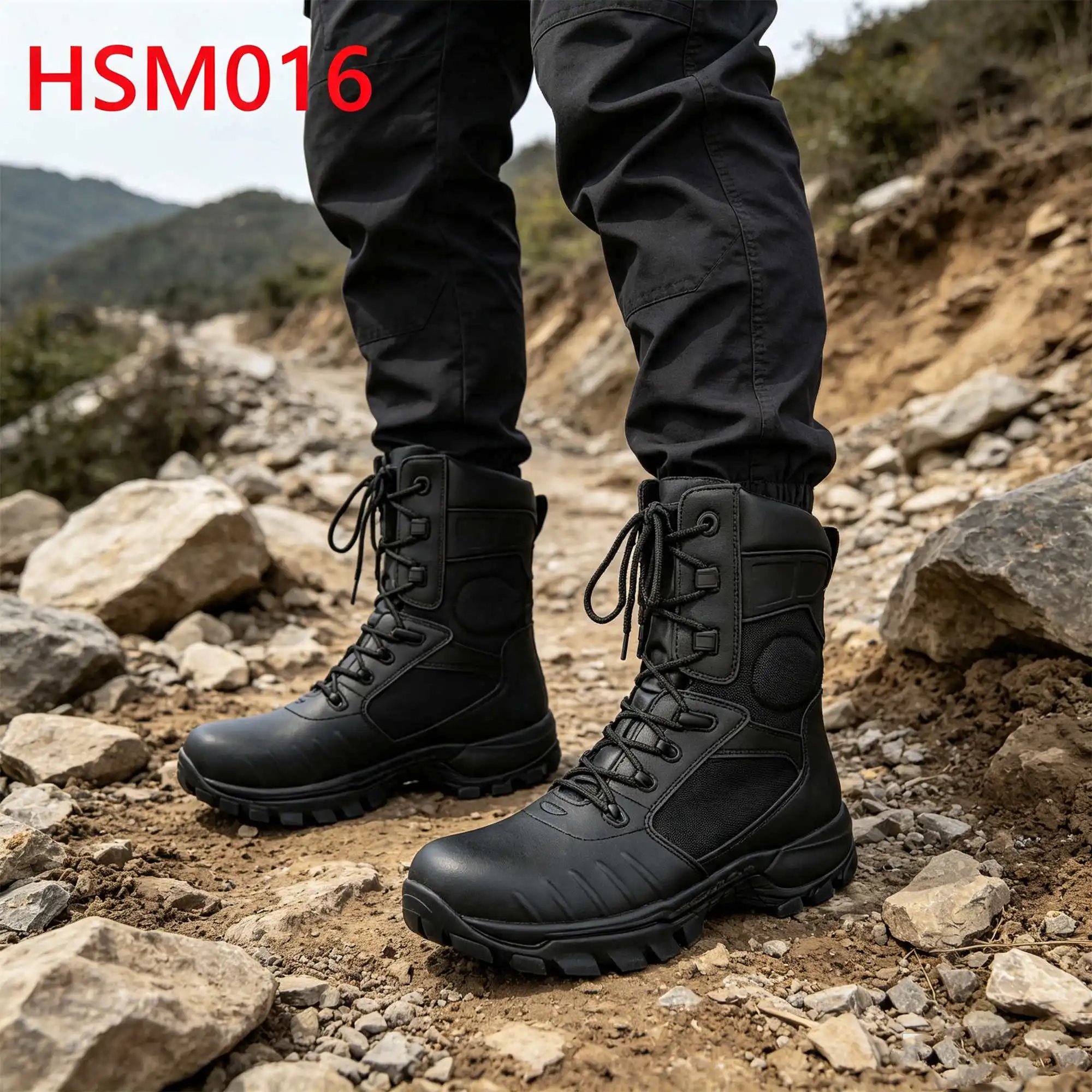 ZYF,One Pair Available Support System Design Hua Singh Combat Boots Operational Level Anti-puncture Outsole Marching BootsHSM016