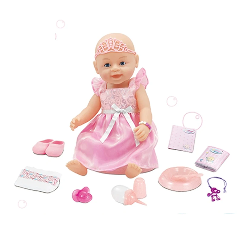 Лидер продаж милая мягкая кукла из ПВХ с игрушечными аксессуарами лучший подарок для детей
