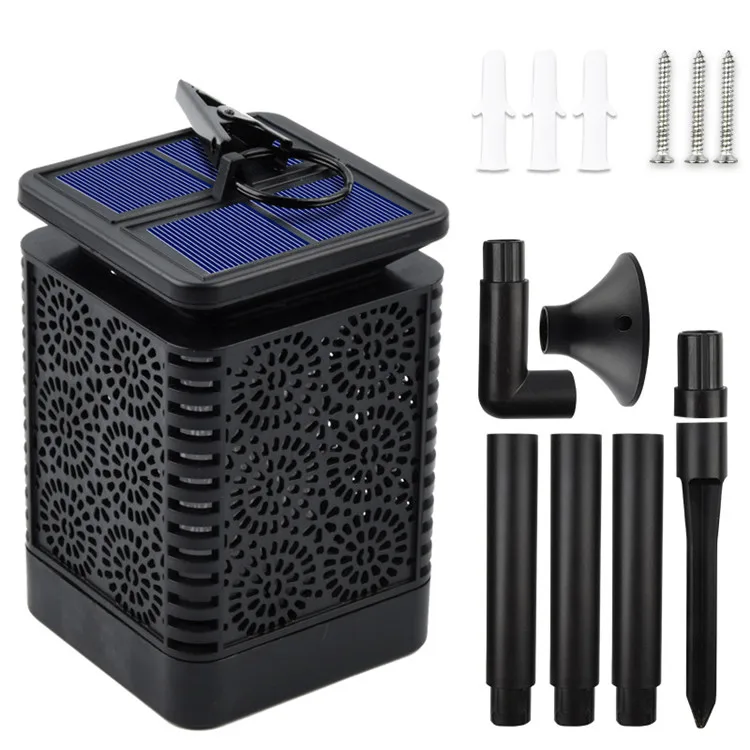 Wason лидер продаж Декоративный Солнечный мерцающий фонарь с пламенем подвесной уличный водонепроницаемый садовый Ландшафтный настенный