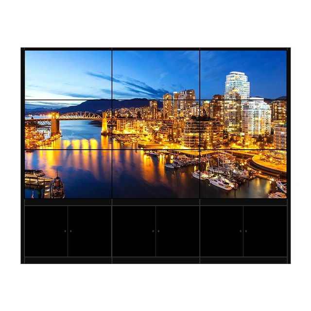 Narrow bezel 3.5MM 49 55 65 inch  4k HD  wall display Lcd Splicing screen Video TV Wall  lcd video