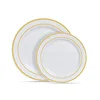 9-inch diameter 22cm gold-edged plate-pack of 6