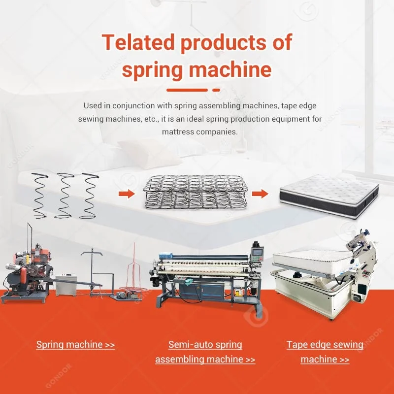 Compression Coil Spring Clip Press Tool Taiwan Auto Second Hand Machine to Make Spring for Mattresses
