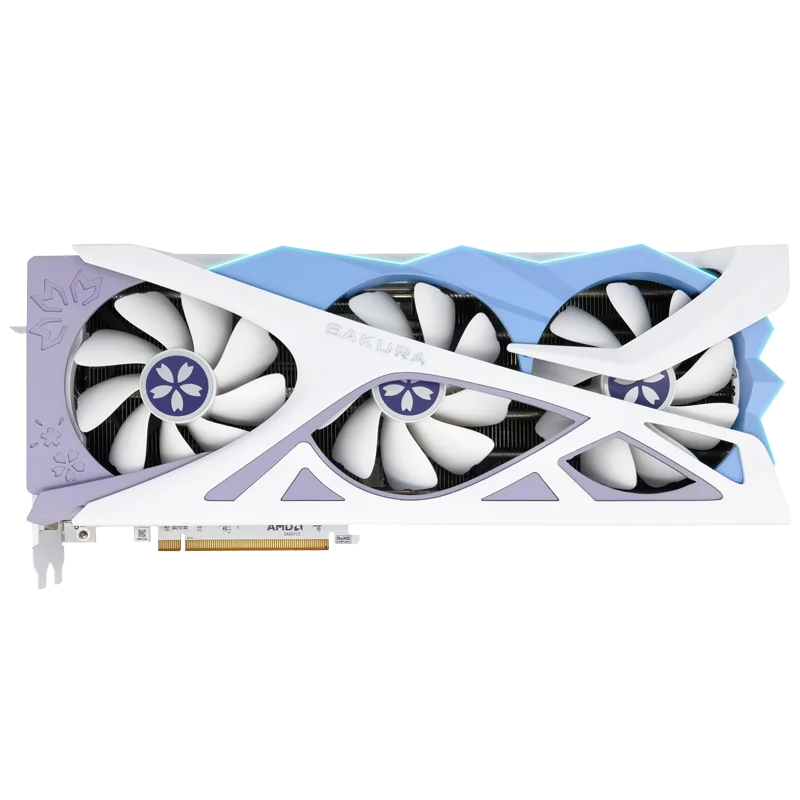 Видеокарта Yeston Sakura RX 9070 XT 16G GDDR6 для игровых ПК
