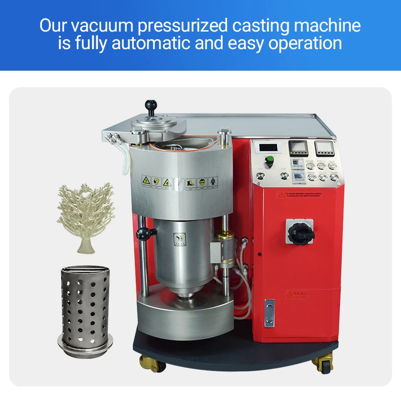 1KG Vacuum Pressure Mini Casting Machine Gold Automatic Jewelry Casting Machine