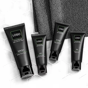 Invigorating Men's Skin Care Set Organic Rosemary Oil & Hyaluronic Acid Revitalizing & Anti-Aging Treatment for Dull Tired Skin