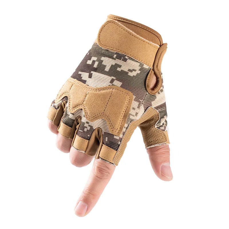 Outdoor CS Game Equipment Half Finger Gloves Custom Paintball Fingerless Tactical Gloves aperçu 8