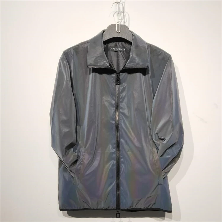 silver rainbow jacket