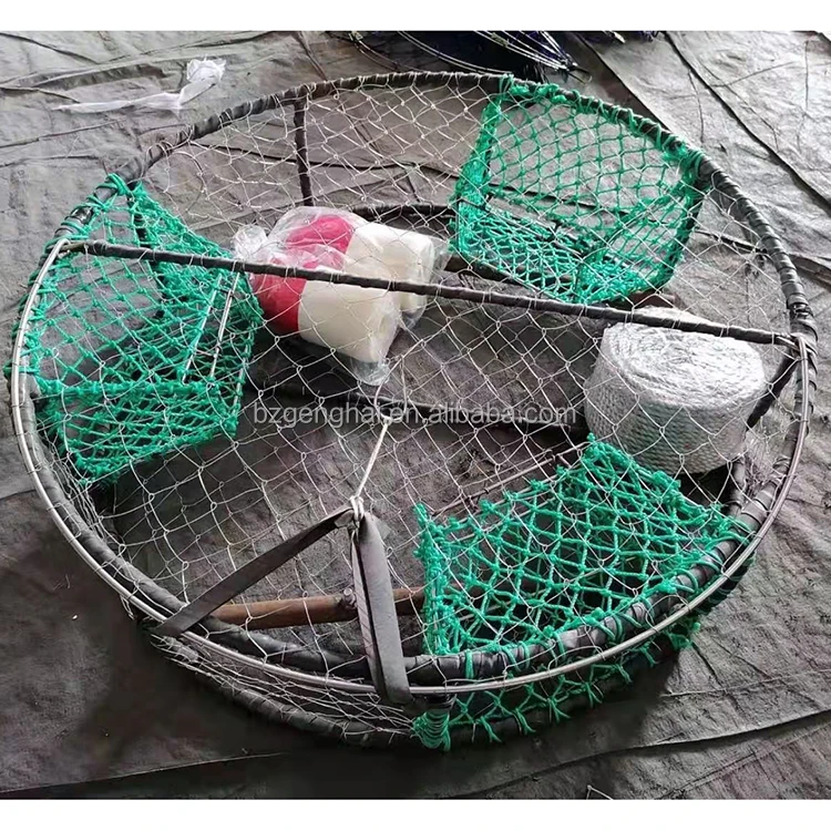 Wholesale Large 42inch Stainless Steel Crab Pot Metal Crab Trap